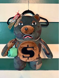 Sprayground backpack: Money Bear plush