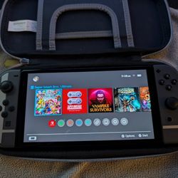 NINTENDO SWITCH OLED + SLIM CASE + MICRO SD