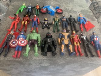 Lot Of Actions Figures From Marvel, Dc And Star Wars