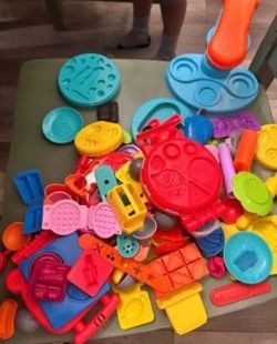 Huge Lot of Playdoh Accessories and Toys