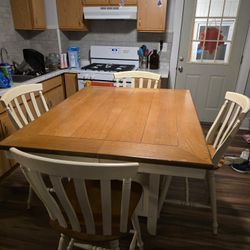 6 Chair Farm House Kitchen Table