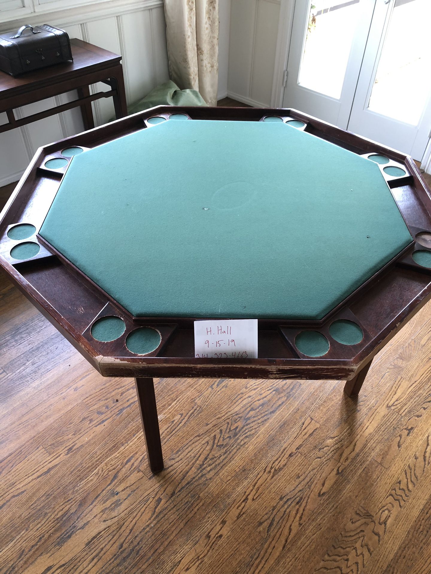 Antique Poker Table