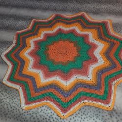 12 pointed Starburst baby blanket 