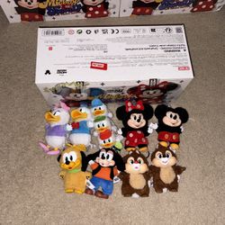 100% authentic Pop Mart Disney Mickey Family Cute Together Plush Keychains 