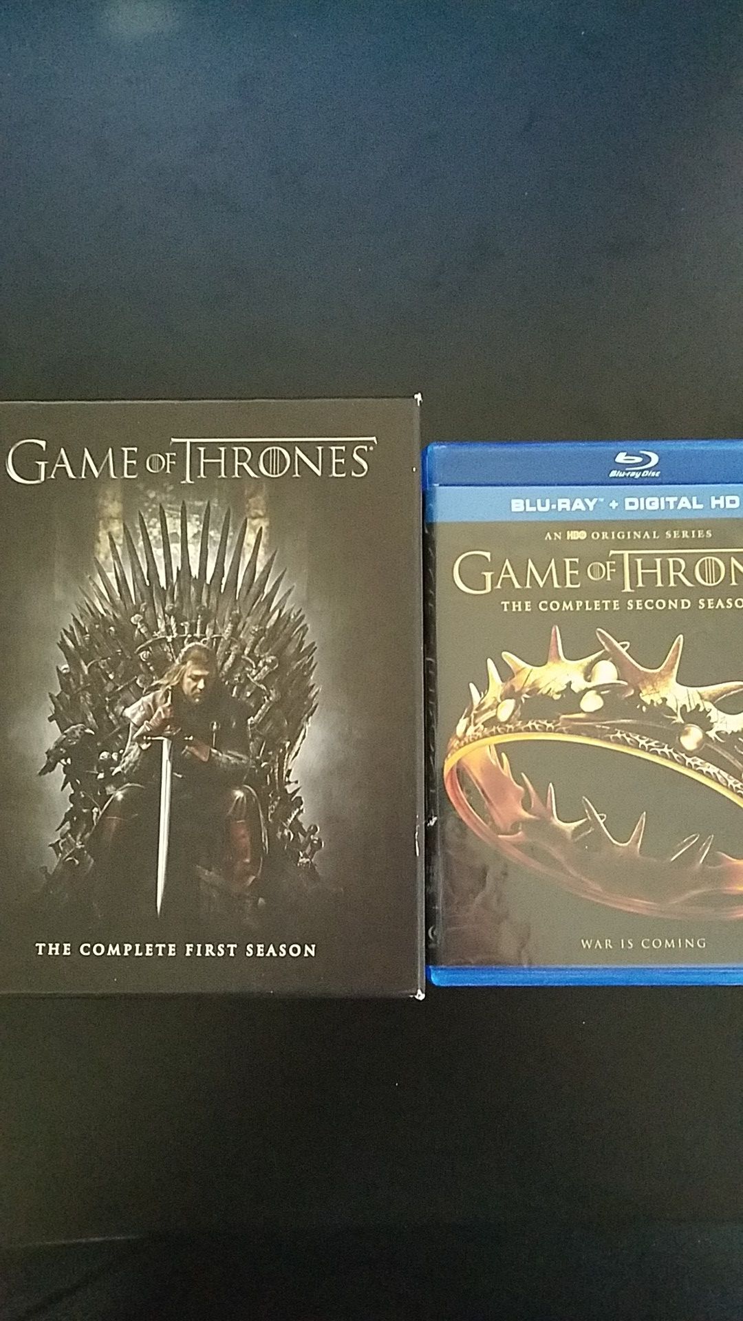 Game of Thrones Seasons 1 & 2 Blurays