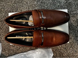 Alfani Brown Leather Men’s Loafers