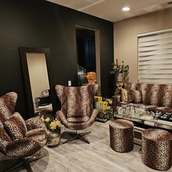 Animal Print Set Sleeper Sofa 