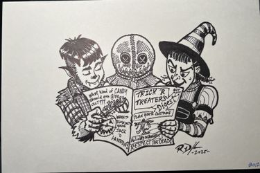 Original Inked Art “Trick ‘r Treater’s Digest” 