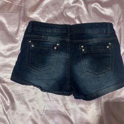 2 low waisted mini shorts size s