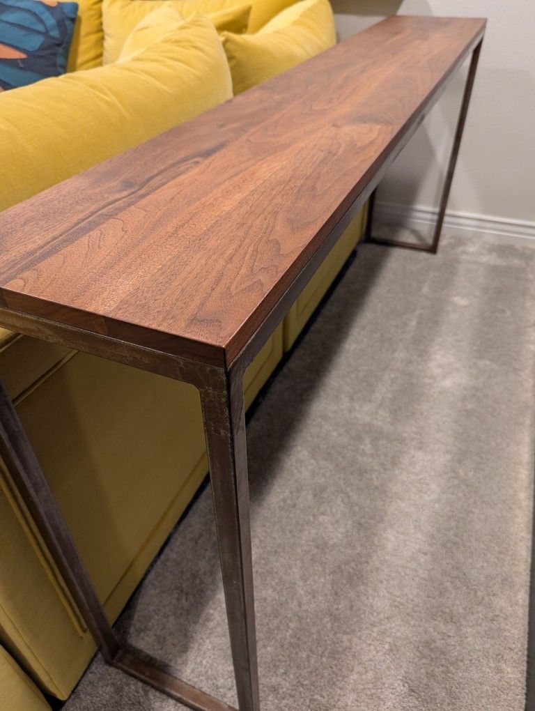 Solid Walnut Console Table