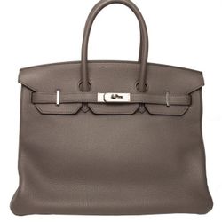 Hermes Birkin 35 Gris Meyer Togo with Palladium Hardware