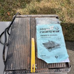 Wet Tile Saw
