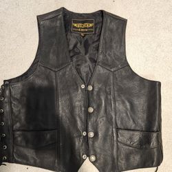 Leather Motorcycle vest
