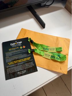 Selling Two 2-Day GA Day Trip wristbands