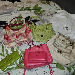 Coach Purse Lot Or Sold Seperately 