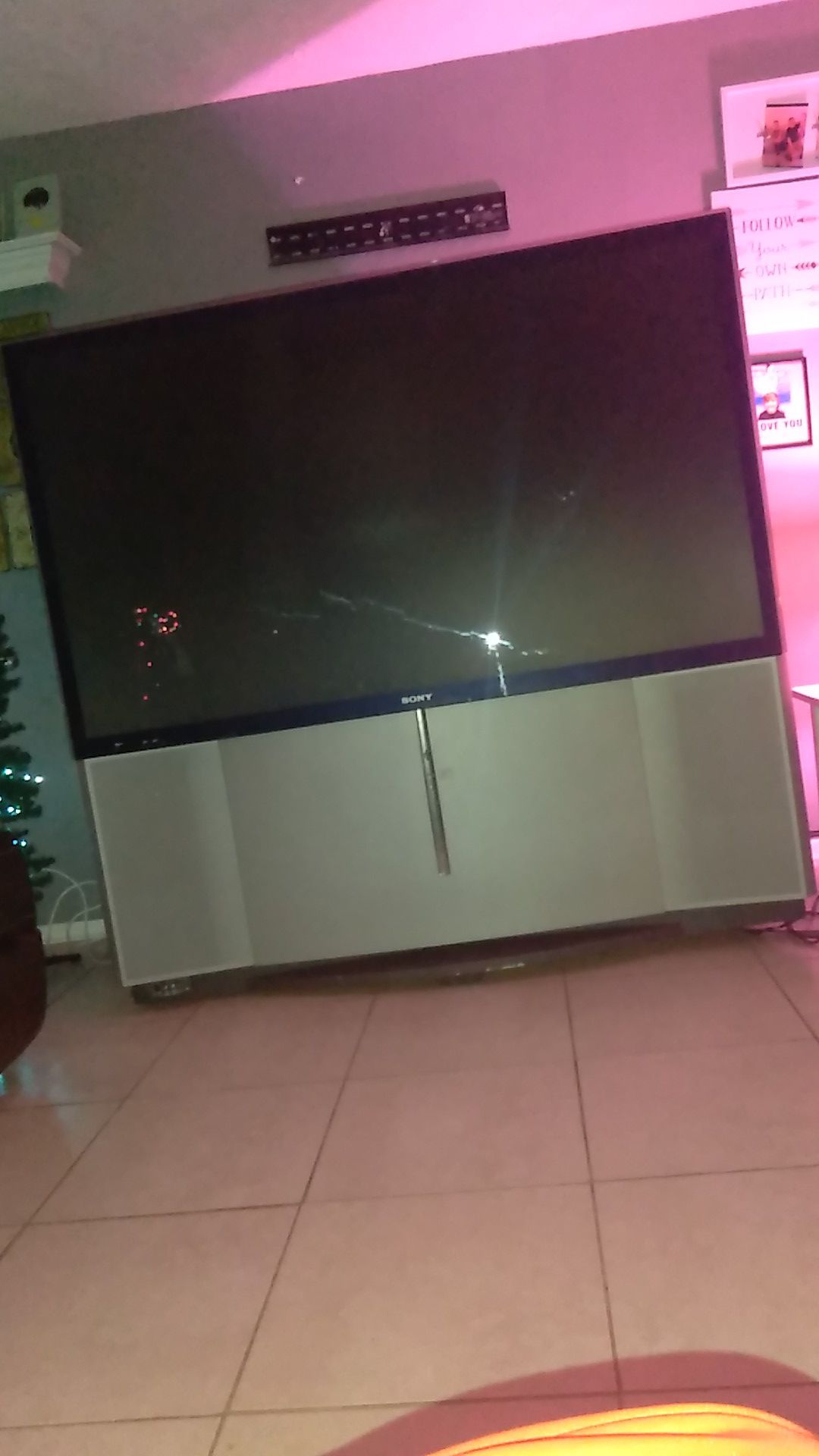 Free 65 inch projector tv