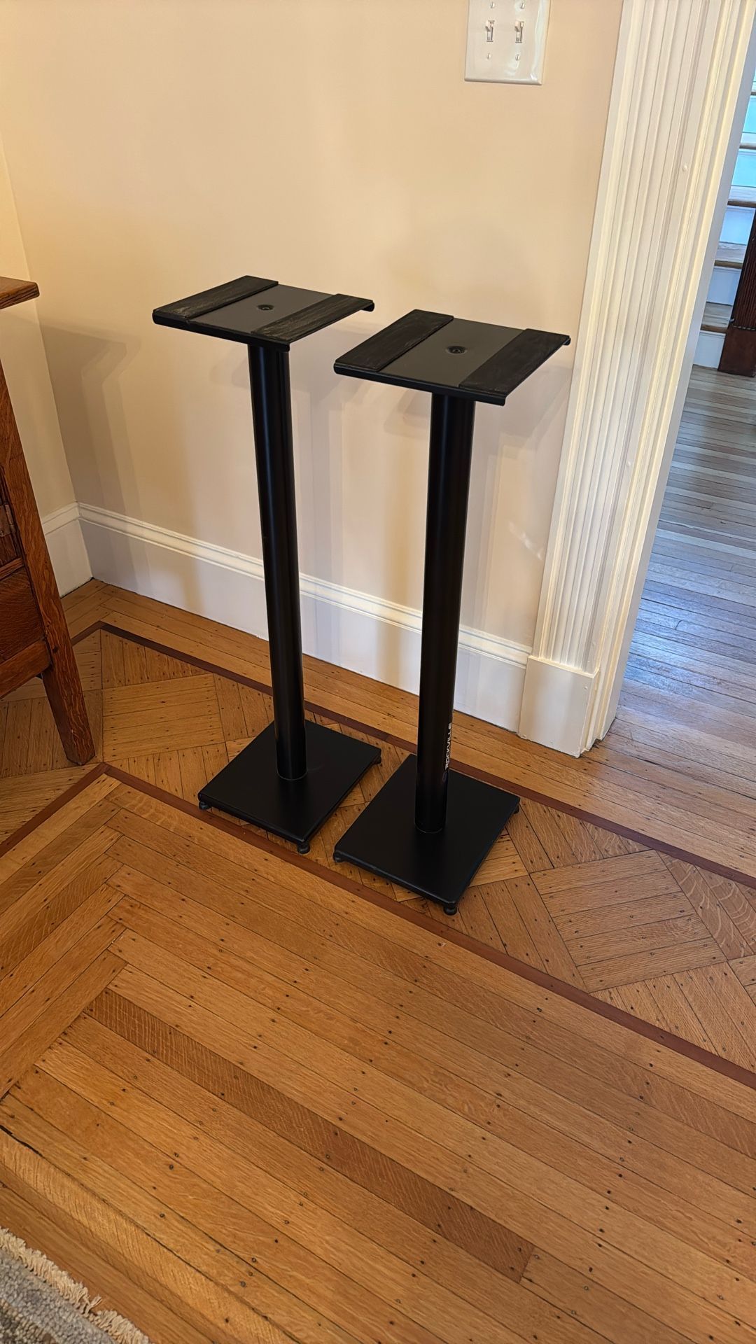Rockville 37" Steel Bookshelf Speaker Stands