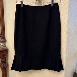 TAHARI Women Black Pleated Skirt Size 2