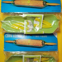 Vintage Corn Holder Set Of 4 In Package