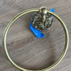 Anthropologie Brass Towel Ring