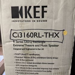 KEF Ci3160RL-THX In-Wall Speakers 