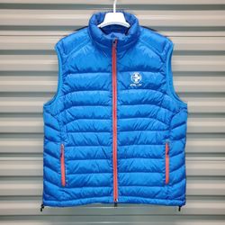 Ralph Lauren RLX Blue Down Puffer Vest Women’s XL Lightweight Winter Activewear

