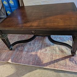 Solid Wood Oversized Coffee Table 