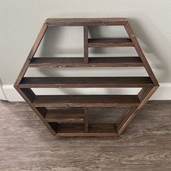 Real Solid Wood Hanging Wall Rack