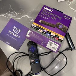 Roku Streaming 4k Stick + Full Motion Tv Mount 