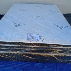 Brand New Queen Pillowtop Mattress Included Box Spring Free Delivery 