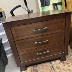 Solid Wood Bedroom Nightstand
