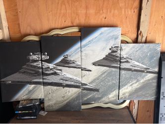 4 panel StarWars wall art