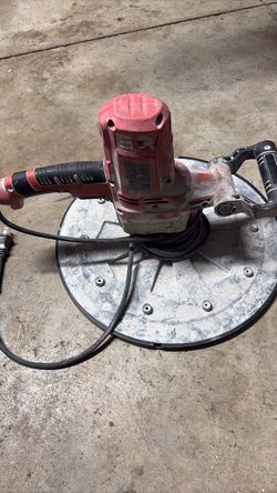 Wet cement sanding machine