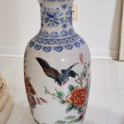Beautiful Bird And Flower Pot