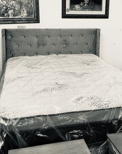 New Queen Size Bed With New Mattress And Boxspring Included 