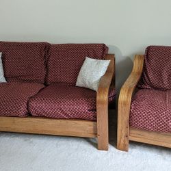 Sofa Set - 3 Seater With Washable Cushions 