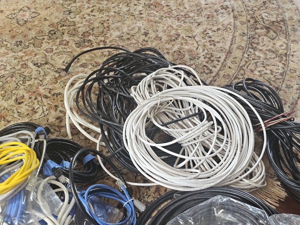 Cables, Network, Power And CoAx