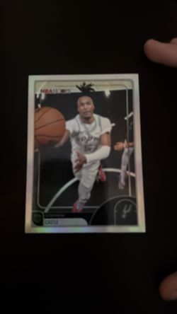 2024 Topps NBA Hoops Stephon Castle Silver Parallel Rookie Card