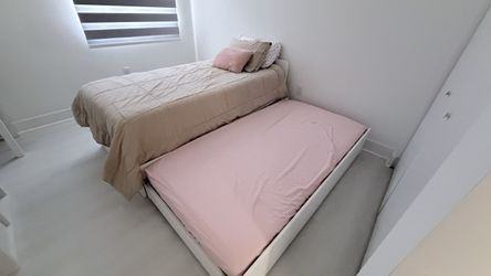 IKEA SLÄKT Twin Bed + Pull-Out Bed, Storage & 2 Mattresses