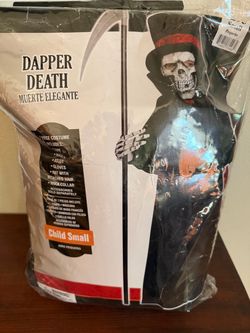 Used Dapper Death Halloween Costume Child Small