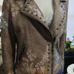 Beautiful NWT Faux Leather Jacket S