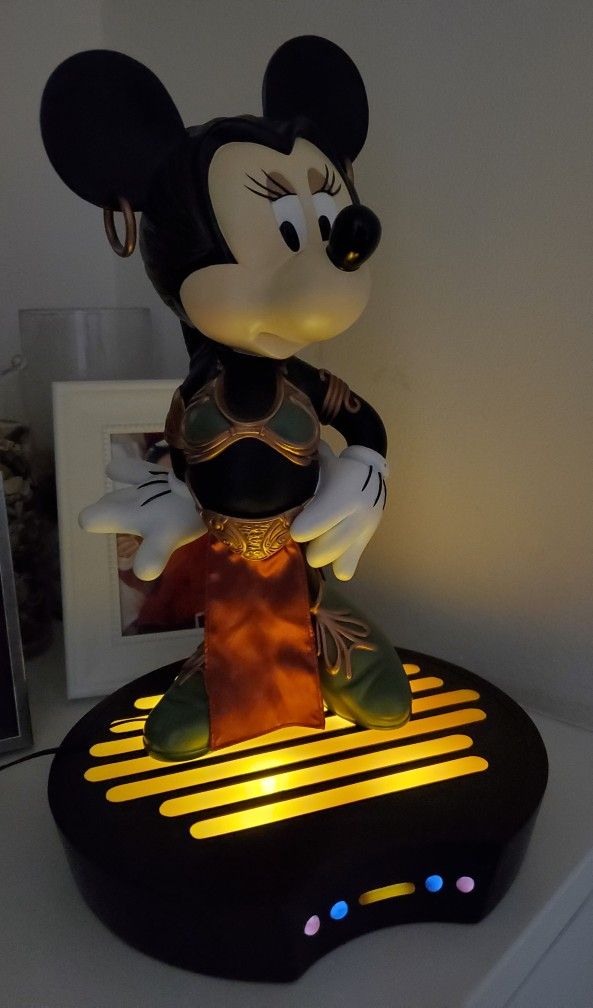 Disney Star Wars Minnie Mouse As Slave Princess Leia Figurine Statue Collectible Big Fig