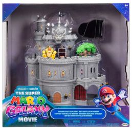 The Super Mario Galaxy Movie Deluxe Bowser Castle Playset - Includes Figure and Accessories