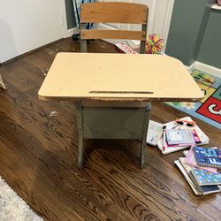 Antique School Desk 