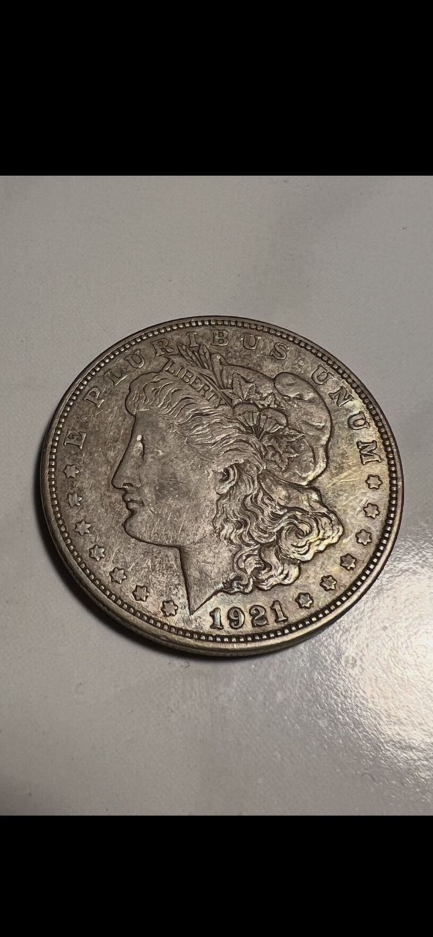 1921-D Silver Morgan Dollar Last Year Of Production For Morgan Silver Dollars. Very Collectible Coin.