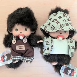 Monchichis, bag charms, accessories 