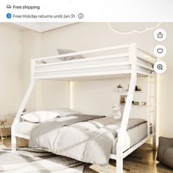 Twin over Full Size Bunk Bed  