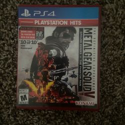 Metal gear solid V Ground Zeroes PS4 Game 
