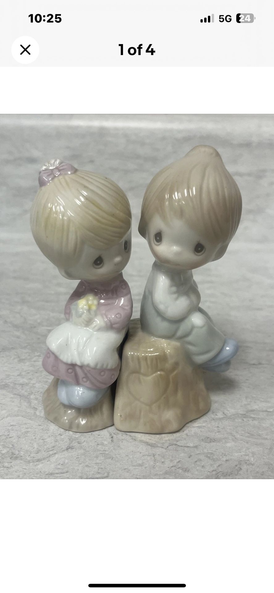 Vintage 1993 Precious Moments Salt and Pepper Shakers Excellent