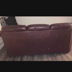 Burgundy Couch Leather 